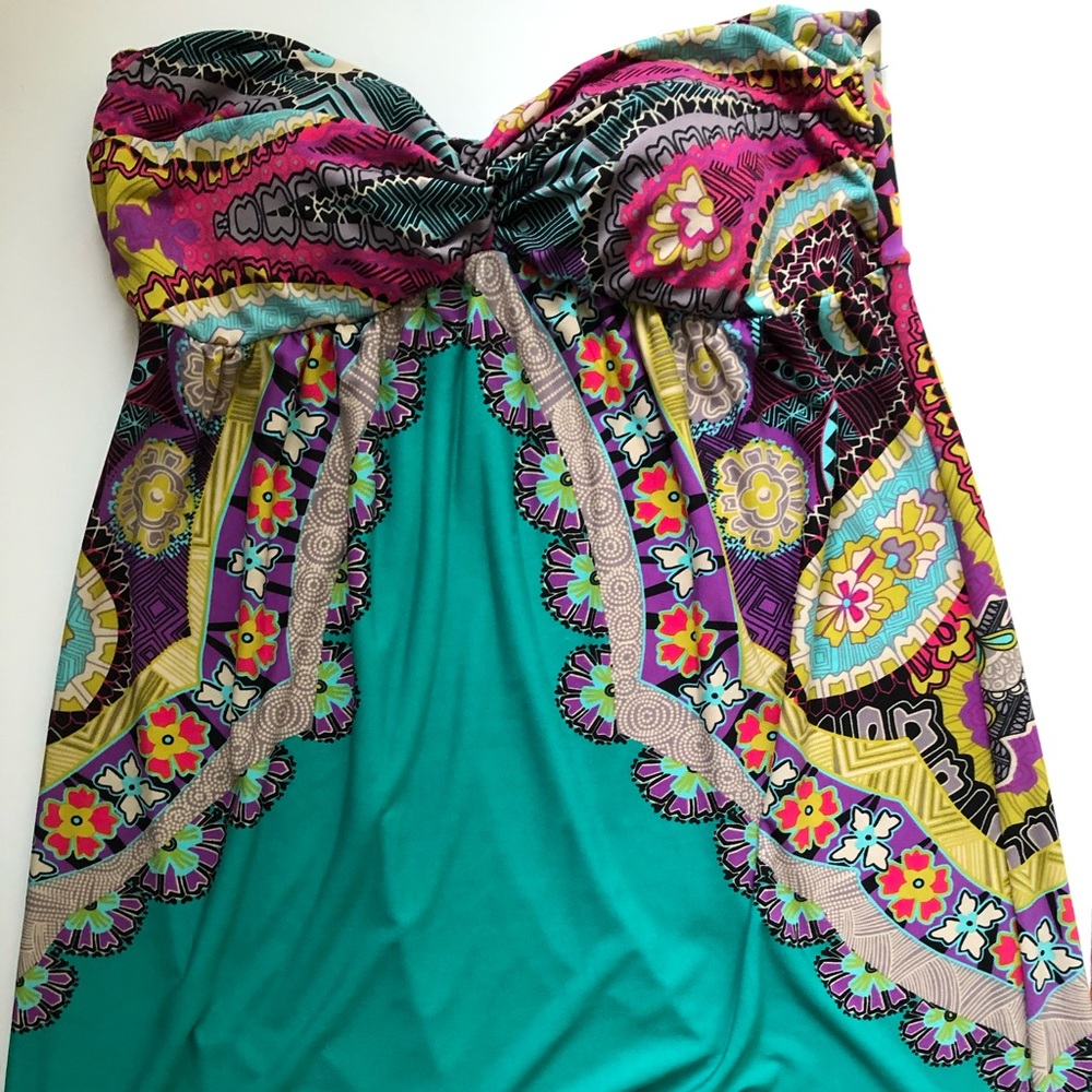 Strapless sun dress